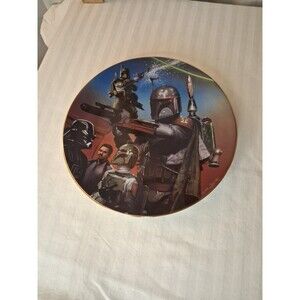 Star Wars Hamilton Collection Boba Fett Plate Heroes and Villains